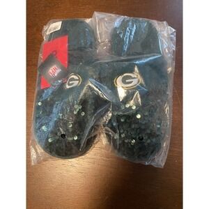 FOCO Green Bay Packers Sequin Slipper - Womens Small 5-6.  New In Box Never Worn